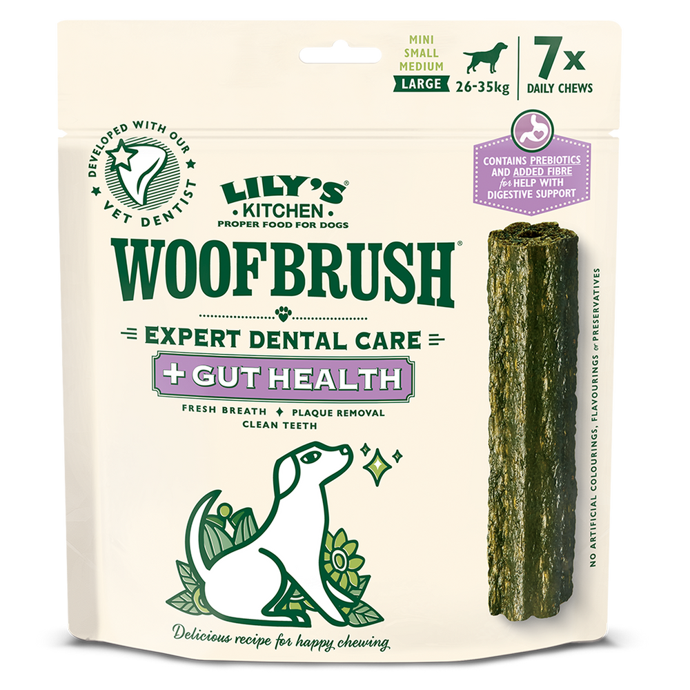 Lily's Kitchen Large Woofbrush Gut Health Dental Chew (multipack) 7 x 47g