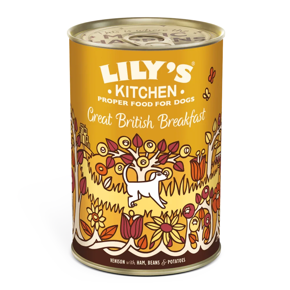 Lilys Kitchen Great British Breakfast Venison with Ham, Beans & Potatoes 400g