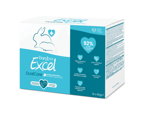 Burgess Excel Dual Care Recovering Rabbits & Guinea Pigs Food 10 x 60g