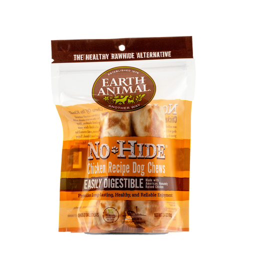 Earth Animal Chicken No Hide Chews Small Dog Treats 2 pack 68g