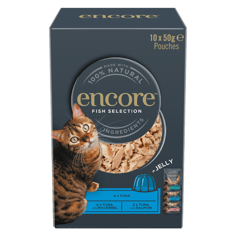 Encore Multipack Jelly Fish Selection Wet Cat Food 10x50g