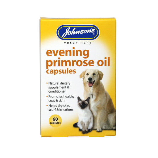 Johnsons Evening Primrose Oil Capsules for Dogs & Cats 60 capsules