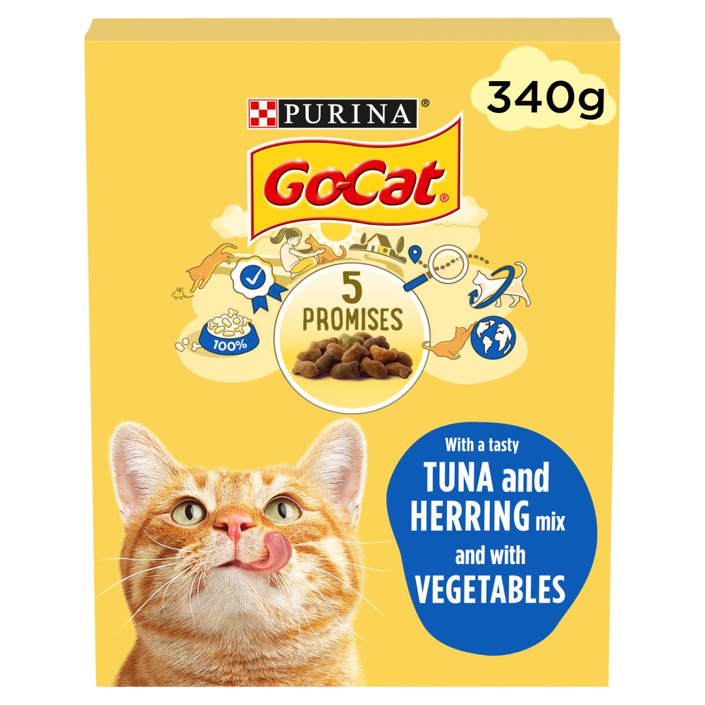 Go Cat Tuna Herring and Veg Adult Cat Food 340g