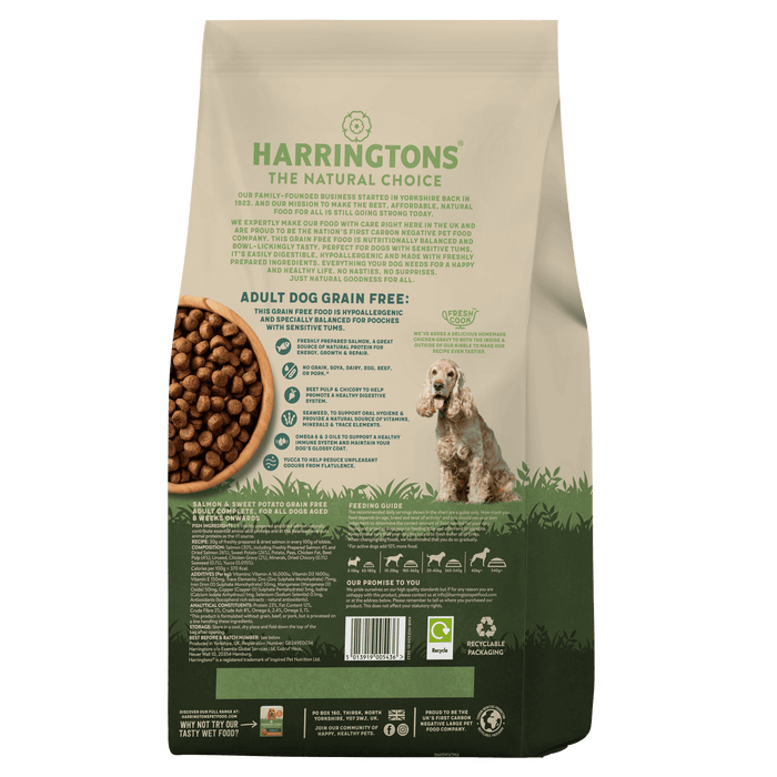 Harringtons Grain Free Salmon & Sweet Potato Adult Dry Dog Food