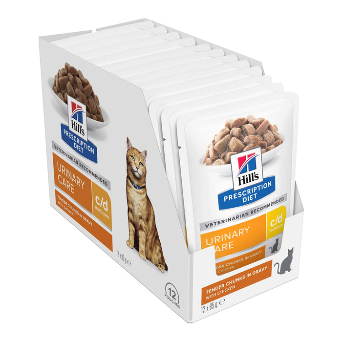 Hill's Prescription Diet c/d Multicare Urinary Care with Chicken Wet Cat Food 12x85g