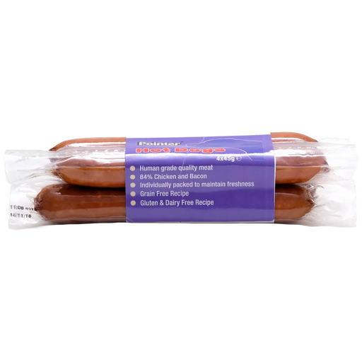 Pointer Grain Free Hot Dogs Treat Pack 180g