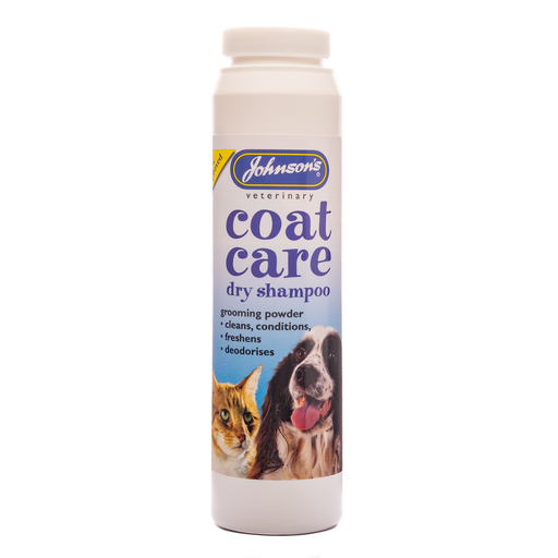 Johnsons Coat Care Dry Shampoo for Dogs & Cats 85g