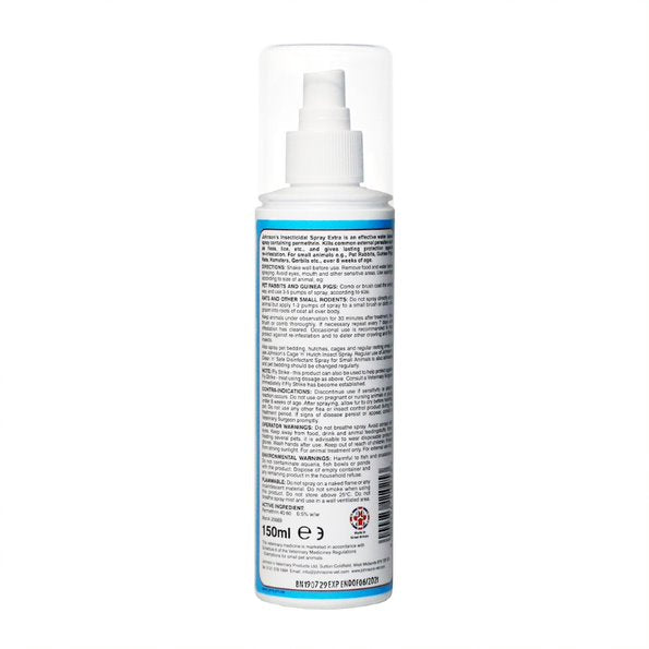 Johnsons Small Animal Insecticidal Spray Extra 150ml