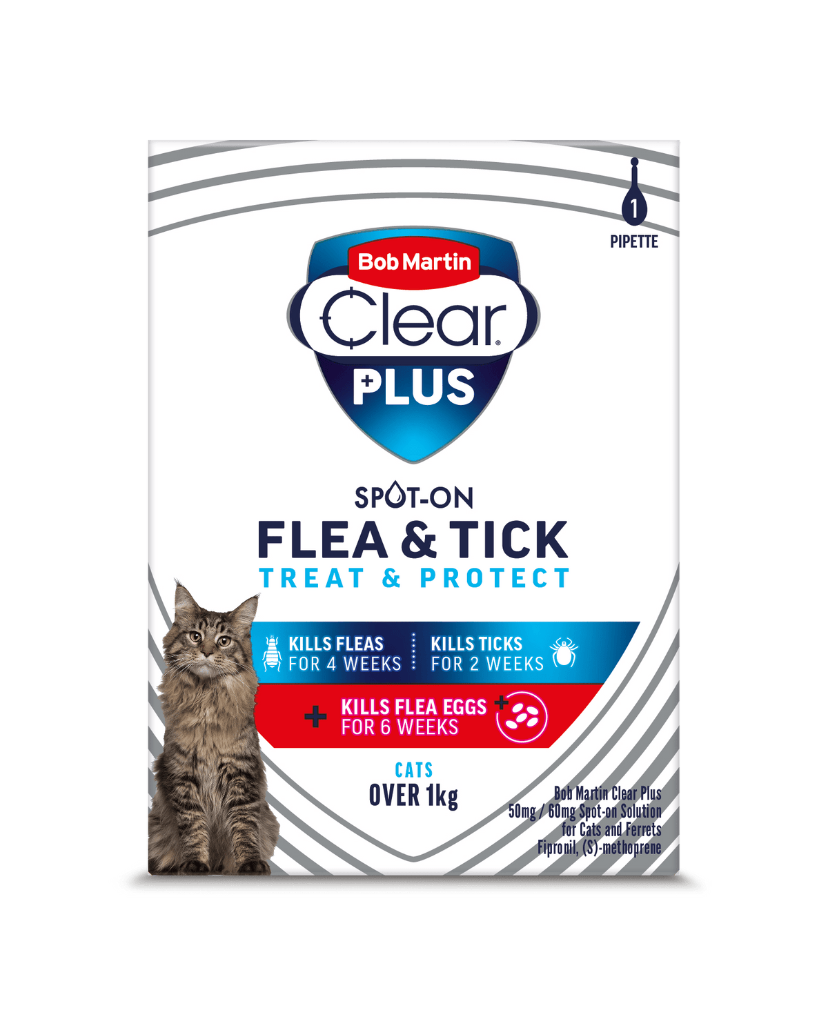 Bob martin clear flea and shop tick spot on for cats