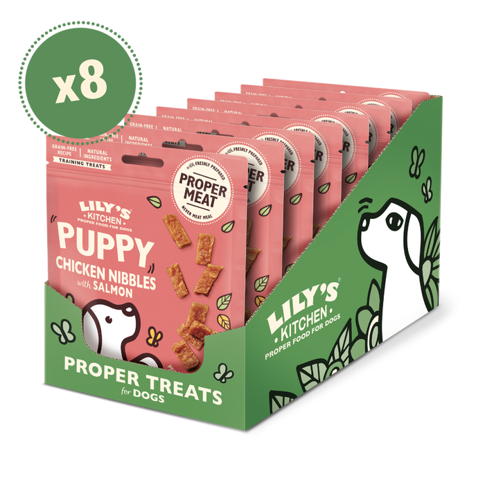 Lily's Kitchen Chicken and Salmon Nibbles Puppy Treats