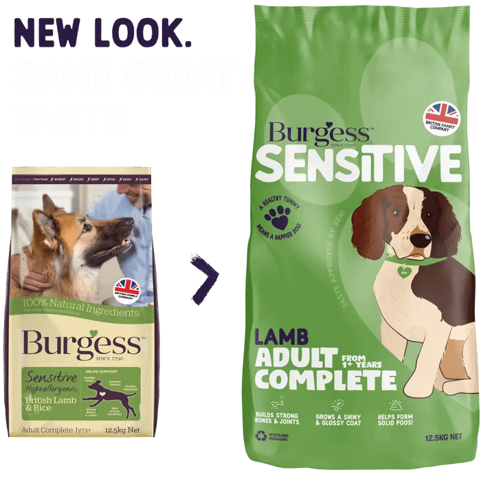 Burgess Sensitive Adult Lamb Dry Dog Food