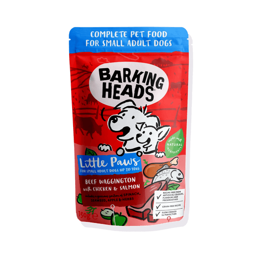 Barking Heads Little Paws Beef Waggington Chicken & Salmon Wet Dog Food 150g