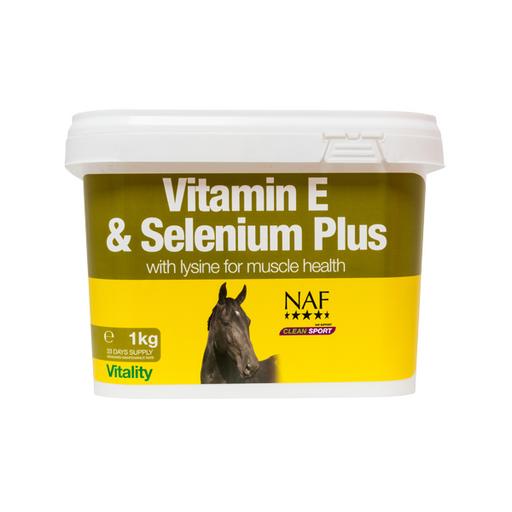 NAF Vitamin E & Selenium Plus With Lysine Equine Supplements 1kg