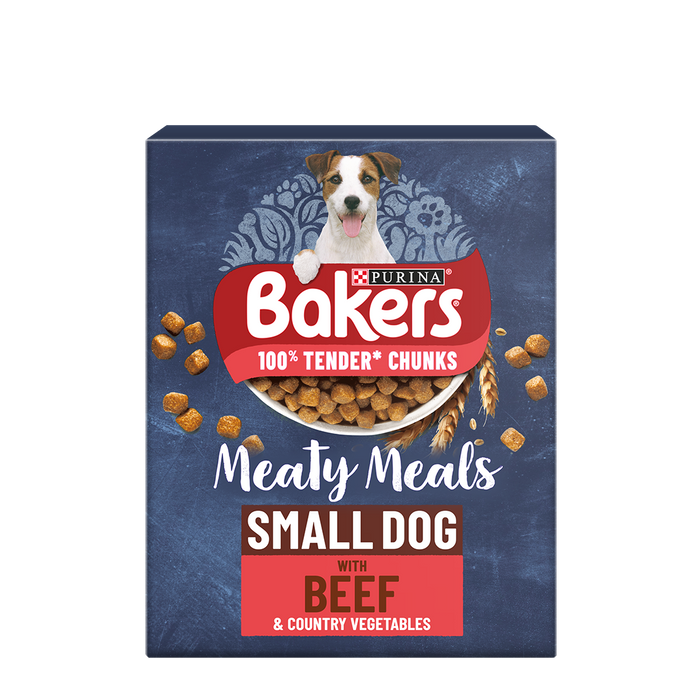 Bakers Meaty Meals Small Dog Beef Dry Dog Food 1kg