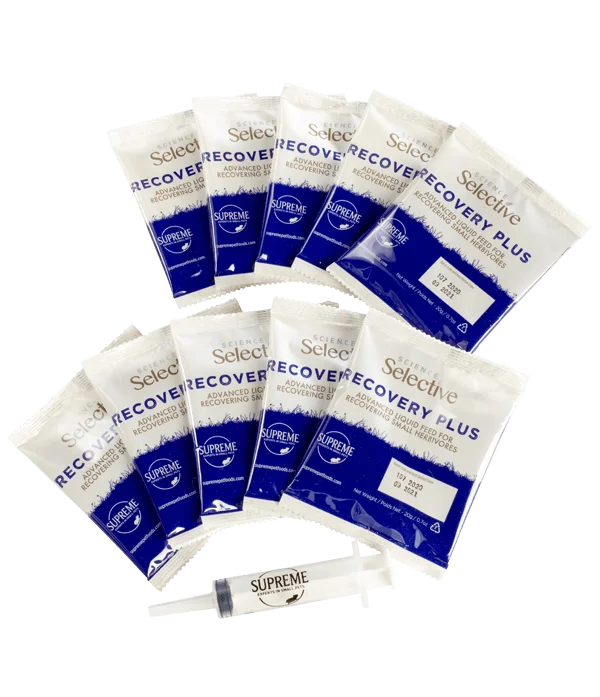 Supreme Petfoods Science Selective Recovery Plus Liquid for Small Herbivores 10 x 20g