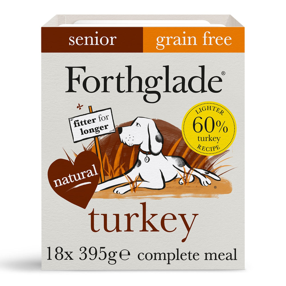 Forthglade Senior Grain Free Turkey with Butternut Squash & Vegetables Wet Dog Food 395g