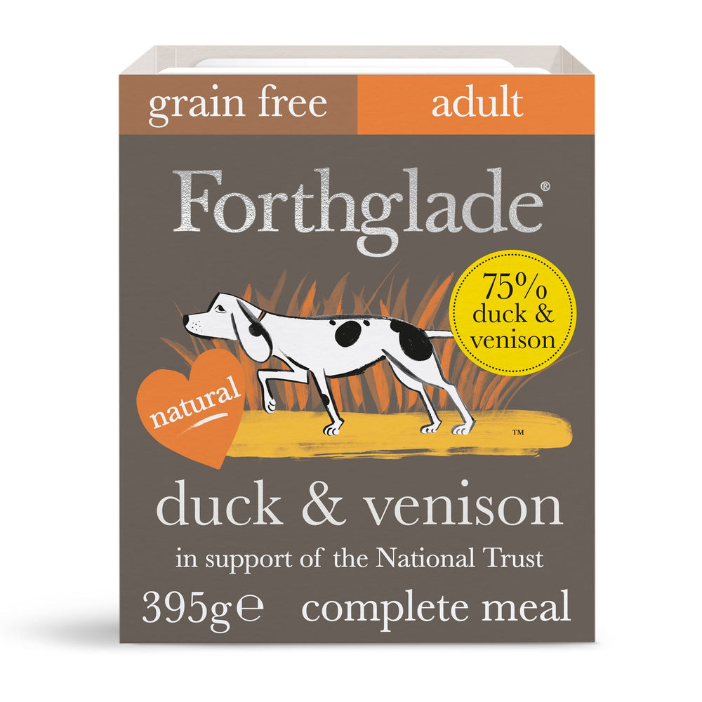 Forthglade National Trust Gourmet Duck & Venison Natural with Green Beans and Apricot Wet Dog Food 395g