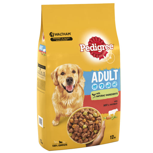 Pedigree Complete with Beef & Vegetables Adult Dry Dog Food 12kg
