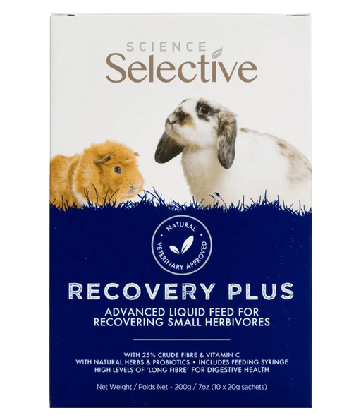 Supreme Petfoods Science Selective Recovery Plus Liquid for Small Herbivores 10 x 20g