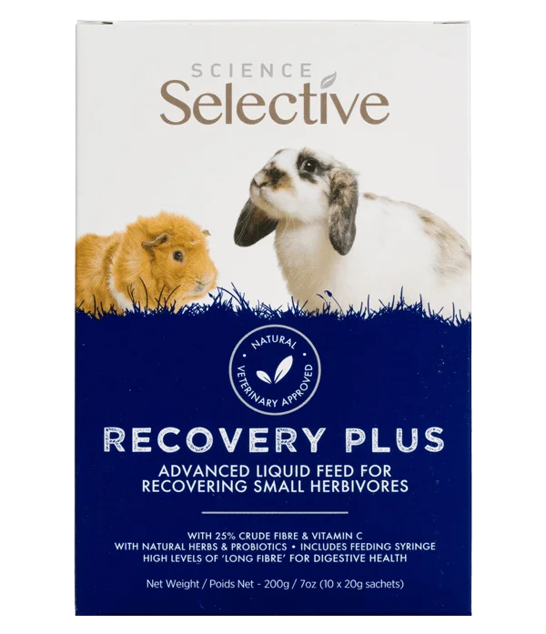 Supreme Petfoods Science Selective Recovery Plus Liquid for Small Herbivores 10 x 20g