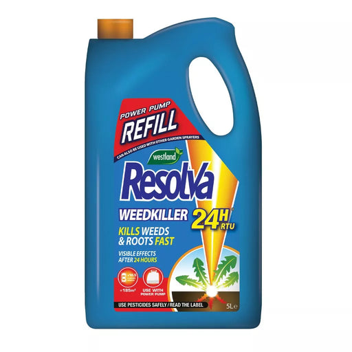 Resolva Weedkiller 24H Ready To Use Power Pump Refill 5L