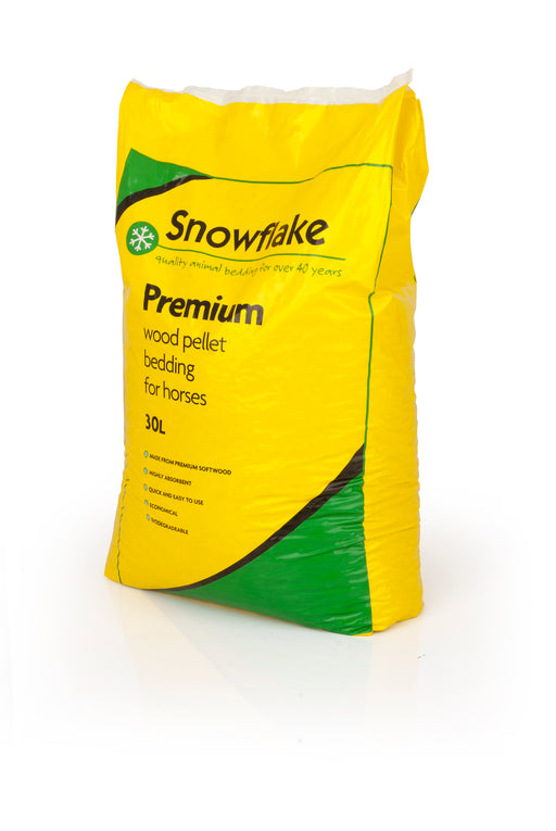 Snowflake Premium Wood Pellet Bedding For Horses 30L