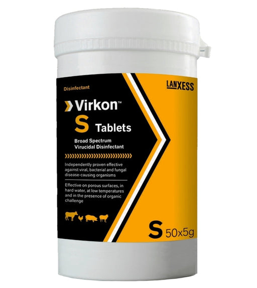 Lanxess Virkon S Disinfectant 50 x 5g Tablets