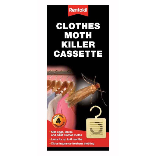 Rentokil Clothes Moth Killer Cassette 4 Pack