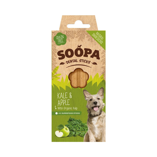 Soopa Single Pack Kale and Apple Dental Sticks for Dogs 100g