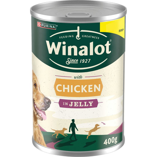 Winalot Classics Chunks In Jelly Chicken Wet Dog Food 12 x 400g