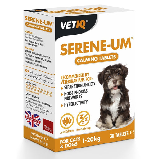 VetIQ Serene UM Calming for Cats & Dogs 30 tablets