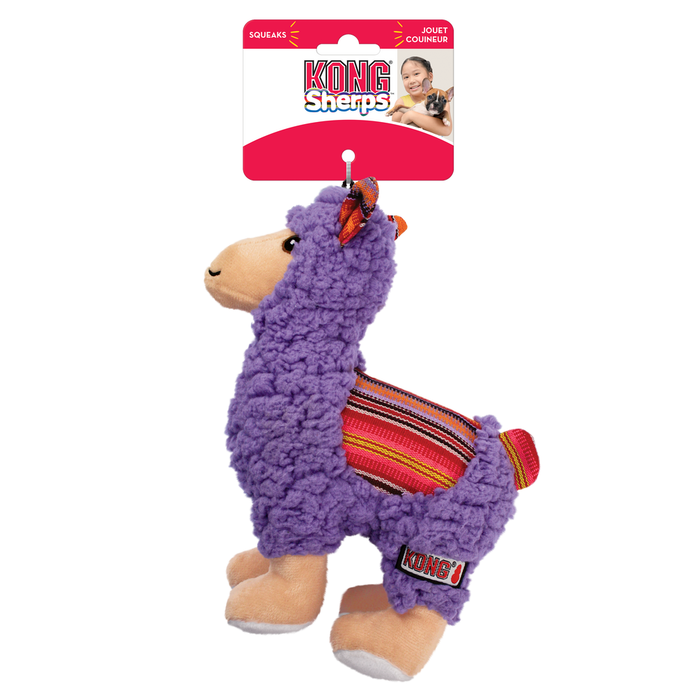 KONG Sherps Llama Dog Toy Medium