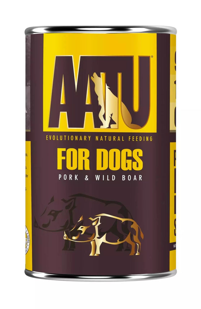 AATU 90/10 Grain Pork & Wild Boar Adult Wet Dog Food 400g