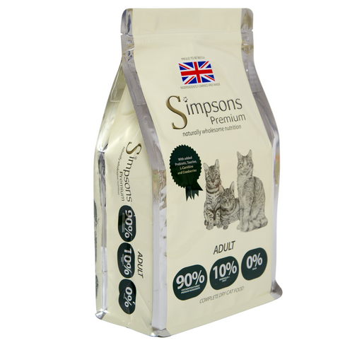 Simpsons Grain Free 90/10 Adult Mixed Meat & Fish Dry Cat Food 1.5kg