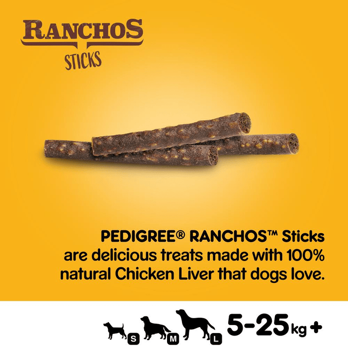 Pedigree Adult Chicken Liver Sticks Dog Treats 60g