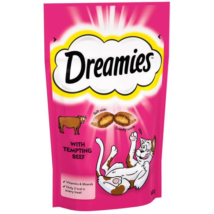 Dreamies with Tempting Beef Cat Treats 60g