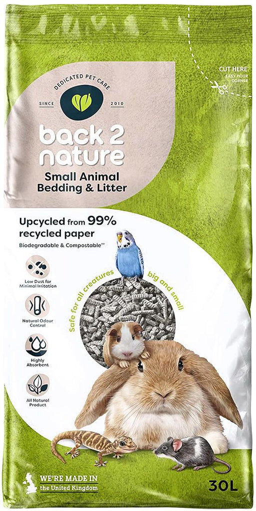 Back 2 Nature Small Animal Bedding and Litter 30L