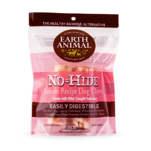 Earth Animal Salmon No Hide Chews Medium Dog Treats 2 pack 120g