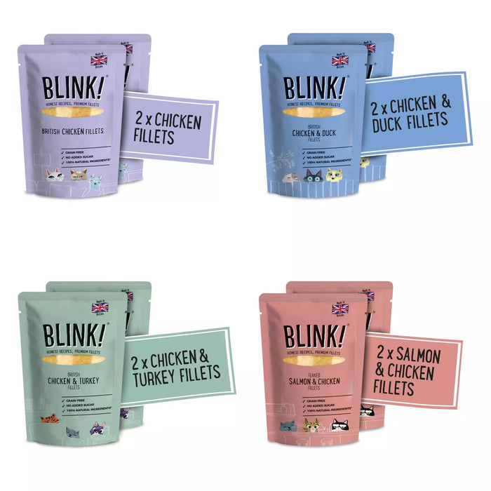 Blink Chicken Pouch Selection in Jelly Adult Wet Cat Food 8 x 85g