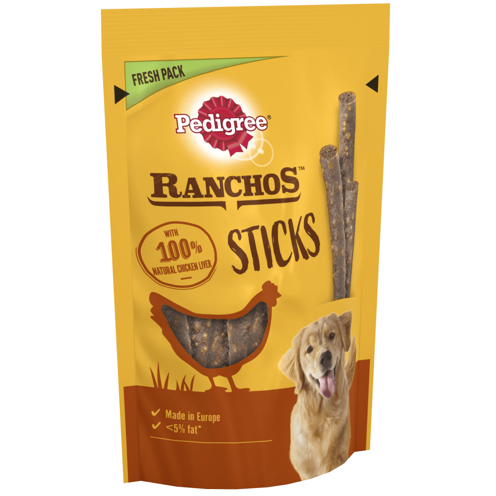 Pedigree Adult Chicken Liver Sticks Dog Treats 60g