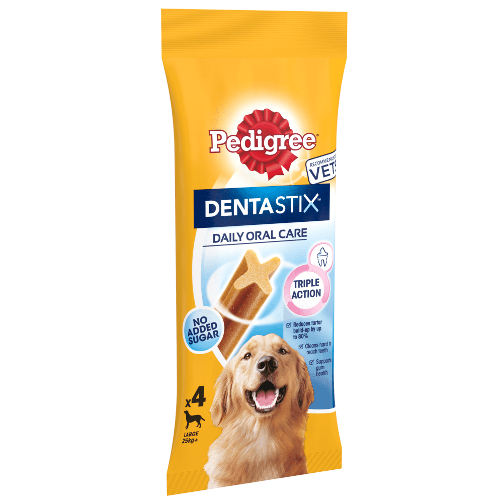 Pedigree Dentastix Daily Dental Chews Large Dog Treats 4 Sticks