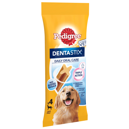 Pedigree Dentastix Daily Dental Chews Large Dog Treats 4 Sticks
