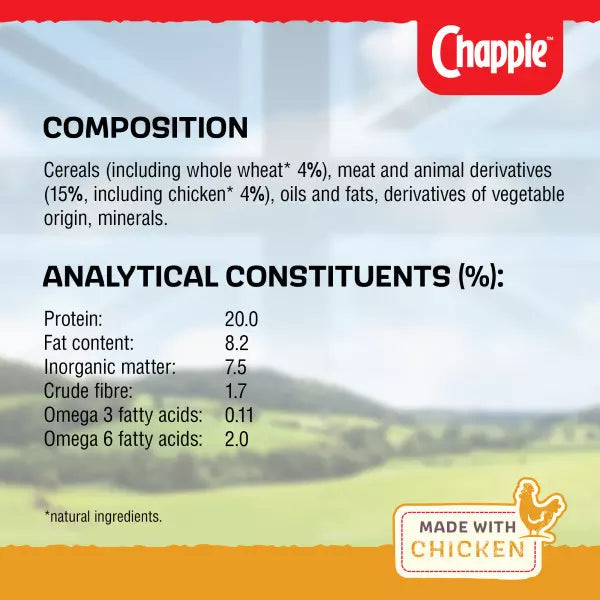Chappie Complete Chicken & Wholegrain Dry Dog Food 15kg