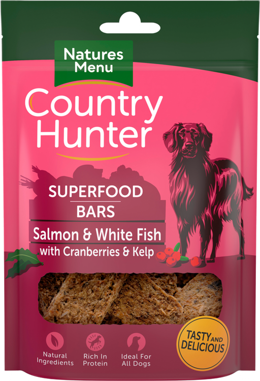 Natures Menu Country Hunter Superfood Bar Salmon & White Fish with Cranberries & Kelp
