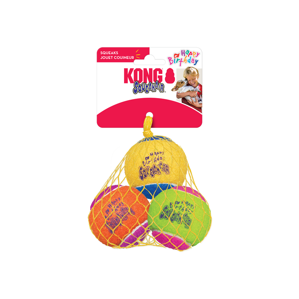 KONG SqueakAir Birthday Ball 3 pack
