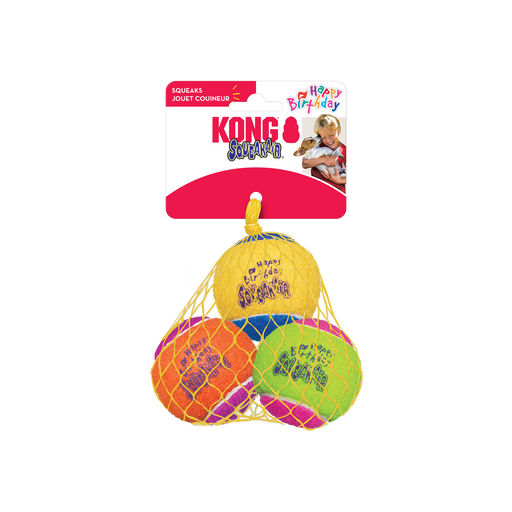 KONG SqueakAir Birthday Ball 3 pack