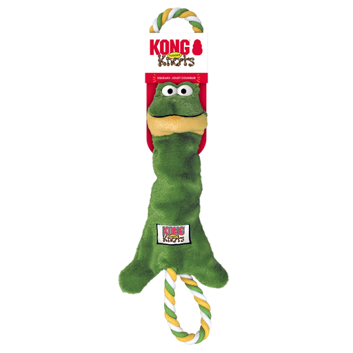 KONG Tugger Knots Frog Dog Toy Small/Medium