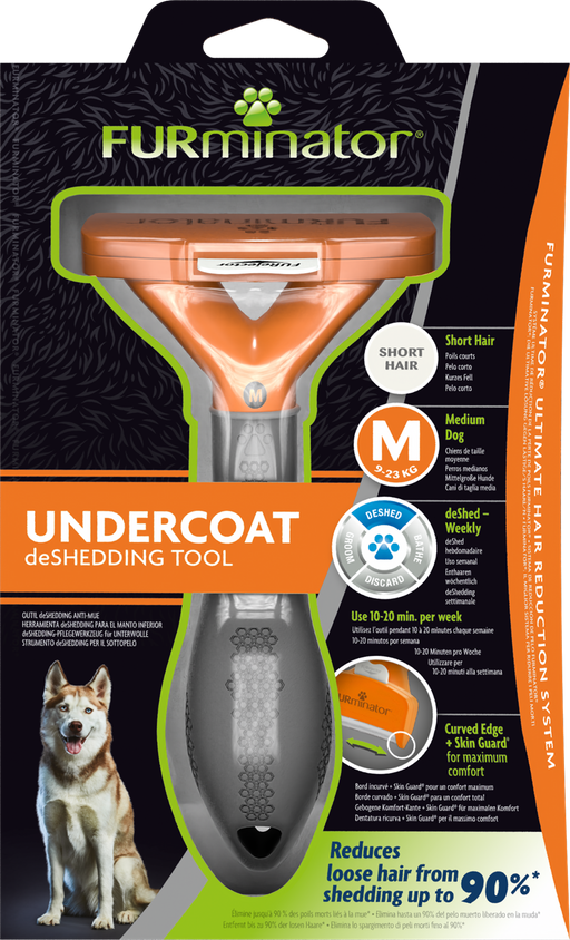 FURminator Undercoat deShedding Tool for Medium Short Hair Dog