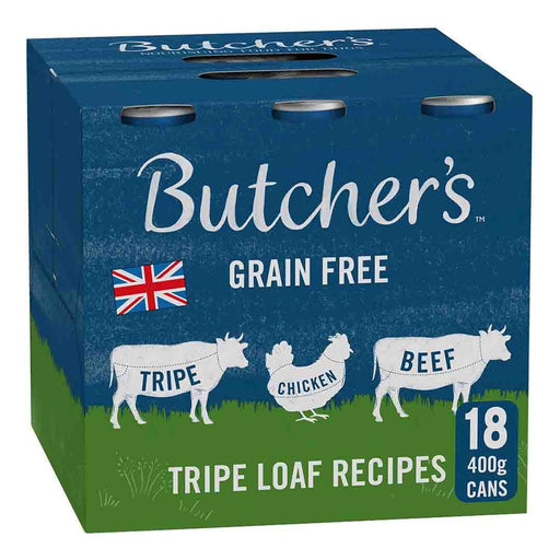 Butchers Tripe Loaf Recipes Wet Dog Food 18 x 400g