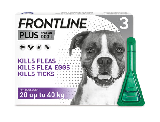 Frontline Plus Treatment Large Dog (20-40kg) - 3 pack